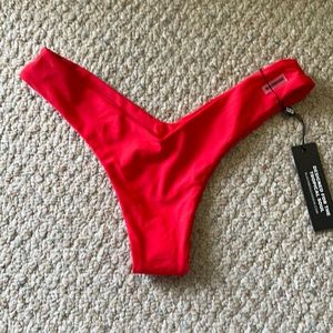 Red Swim Bikini Bottom